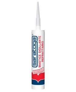 MASTICE REFRATTARIO COLORE BIANCO 420 ML - SARATOGA.